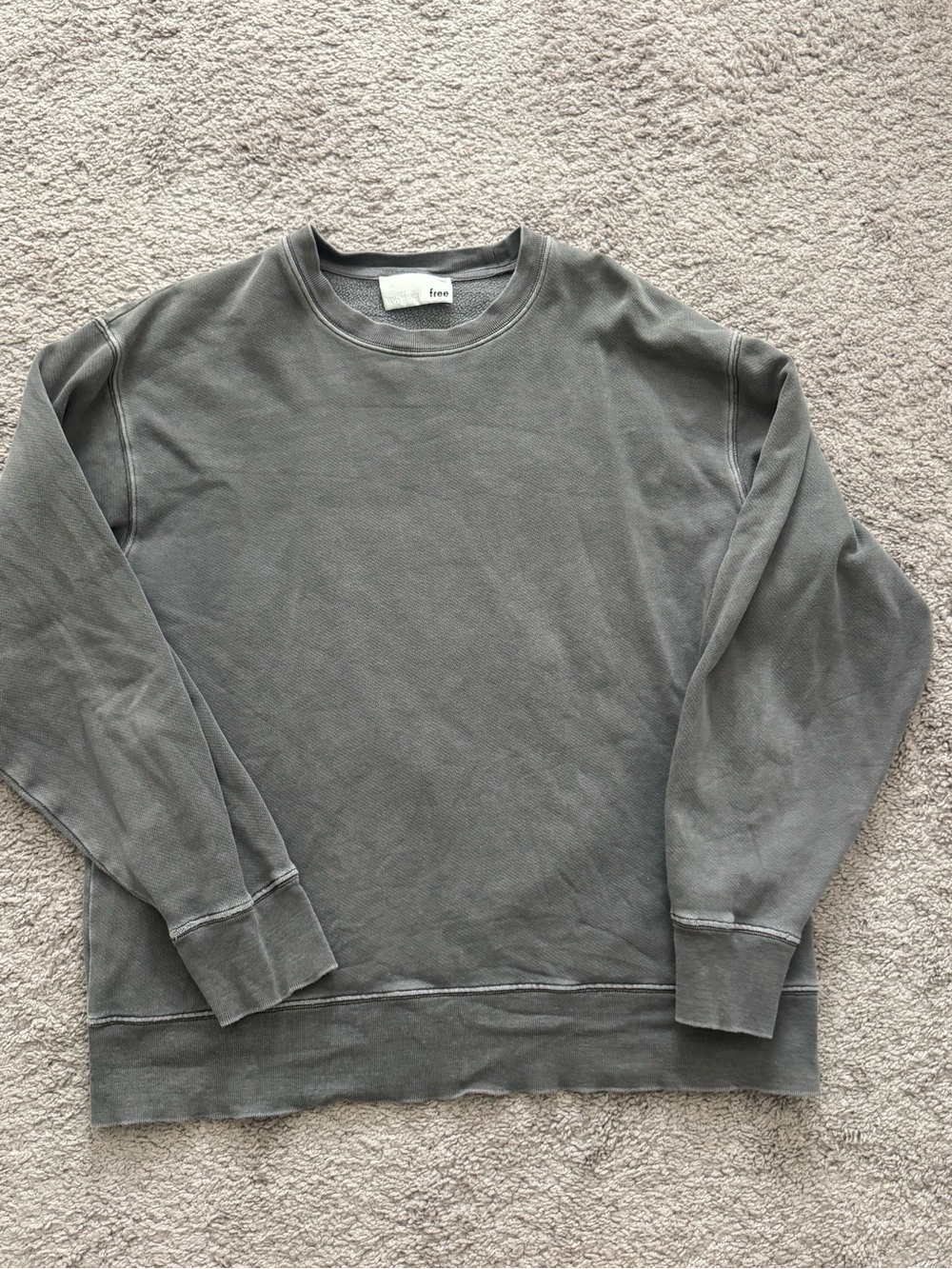 Wilfred Men's Crewneck Sweatshirt in Faded Gray